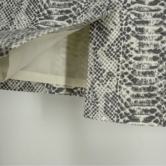ANN TAYLOR Animal Snakeskin Print Pencil Skirt Office Career Sz 6 Petite - Picture 4 of 6